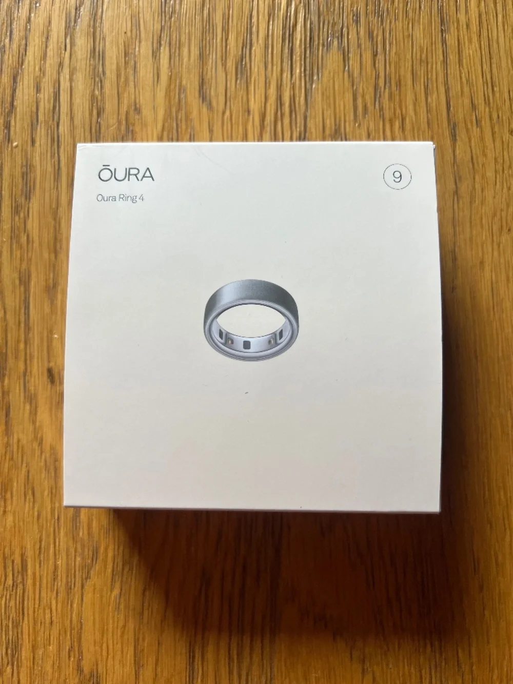 Oura ring #4 - Size 9 (Brushed Silver)
